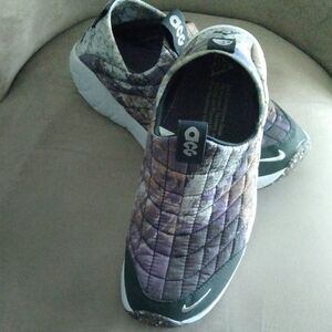 Nike ACG Women's Quilted Slip-On Athletic Shoes in Purple, Black, White